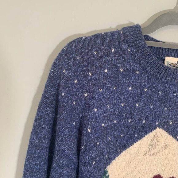 Vintage Northern Reflections cotton wool blend holiday christmas sweater - Picture 2 of 8